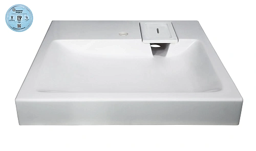 Раковина Marmo Bagno Дельта 60х60 MB-DL60-60 над стиральной машиной Раковина Marmo Bagno Дельта 60х60 MB-DL60-60 над стиральной машиной