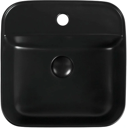 Раковина Aquanet City-2-MB 38,5 накладная, чернач матовая CITY-2-MB Раковина Aquanet City-2-MB 38,5 накладная, чернач матовая CITY-2-MB