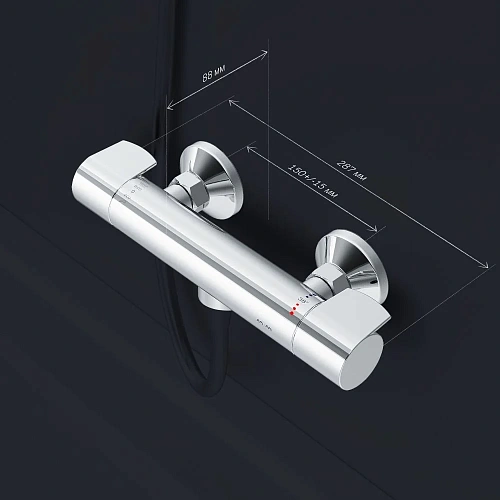 Смеситель для душа AM.PM X-Joy F85A40000 с термостатом, хром Смеситель для душа AM.PM X-Joy F85A40000 с термостатом, хром