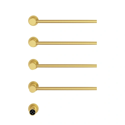 Полотенцесушитель электрический Vincea VTD-2H1BG брашированное золото, таймер Полотенцесушитель электрический Vincea VTD-2H1BG брашированное золото, таймер