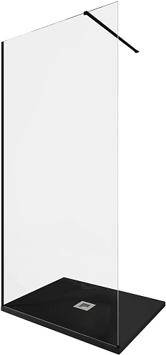 Душевая перегородка Allen Brau Infinity 1 100 3.21015.BBA черный брашированный Душевая перегородка Allen Brau Infinity 1 100 3.21015.BBA черный брашированный