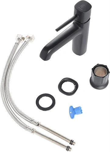 Смеситель для раковины STWORKI Эстерсунд ES-01b черный 550187 Смеситель для раковины STWORKI Эстерсунд ES-01b черный 550187