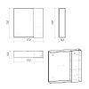 Зеркальный шкаф GROSSMAN ЮНИТ-70 см, ЛДСП кадена лайт 70x70 207011 Зеркальный шкаф GROSSMAN ЮНИТ-70 см, ЛДСП кадена лайт 70x70 207011