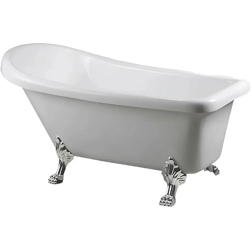 Ванна отдельностоящая Ceruttispa VITO 150 CT9320 1550x740x750 акриловая, на львиных алюминиевых лапах хром Ванна отдельностоящая Ceruttispa VITO 150 CT9320 1550x740x750 акриловая, на львиных алюминиевых лапах хром