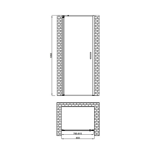 Душевая дверь BERGES LEGOS LS-1 800 062020 Душевая дверь BERGES LEGOS LS-1 800 062020