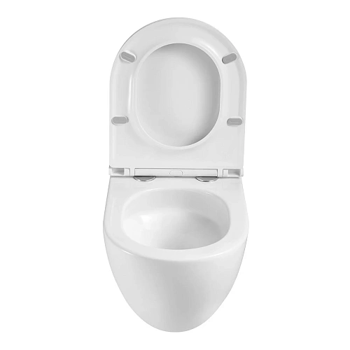 Унитаз подвесной Lemark GLAZER, безободковый с сиденьем микролифт,смыв торнадо, белый глянец 9614003 Унитаз подвесной Lemark GLAZER, безободковый с сиденьем микролифт,смыв торнадо, белый глянец 9614003