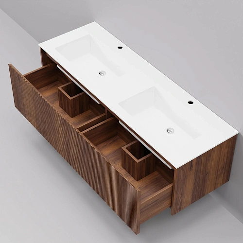 Тумба с раковиной ArtDecco Camilla 140 ACM14W22D100 черный орех Тумба с раковиной ArtDecco Camilla 140 ACM14W22D100 черный орех