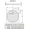 Душевой поддон Radaway Zantos С M3ZNC8080-06 80x80 Душевой поддон Radaway Zantos С M3ZNC8080-06 80x80