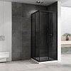 Душевой уголок ABBER Schwarzer Diamant AG02090BDTH 90x90 см универсальный, профиль черный, стекло тонированное Душевой уголок ABBER Schwarzer Diamant AG02090BDTH 90x90 см универсальный, профиль черный, стекло тонированное