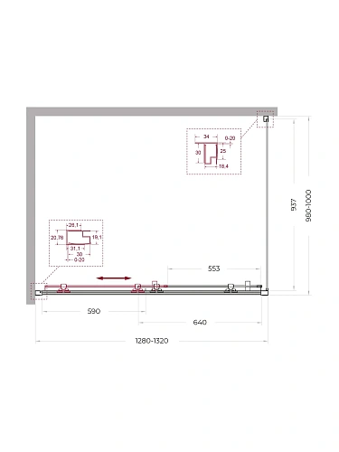 Душевой уголок BelBagno UNO-195-AH-1-130/100-C-NERO 130x100 см, профиль черный, стекло прозрачное Душевой уголок BelBagno UNO-195-AH-1-130/100-C-NERO 130x100 см, профиль черный, стекло прозрачное