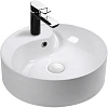 Раковина Ceruttispa CR7009W 465х465х145 накладная, белая, круглая, под смеситель, с переливом Раковина Ceruttispa CR7009W 465х465х145 накладная, белая, круглая, под смеситель, с переливом