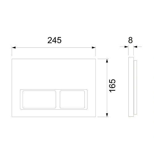 Комплект инсталляции TECE TECEspring Base K401201WCS с клавишей смыва, хром глянцевый и унитазом модель S Комплект инсталляции TECE TECEspring Base K401201WCS с клавишей смыва, хром глянцевый и унитазом модель S