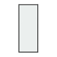 Детальная картинка товара «боковая стенка grossman style 200.k33.05.80.21.00 (80x195) черный матовый, стекло прозрачное»