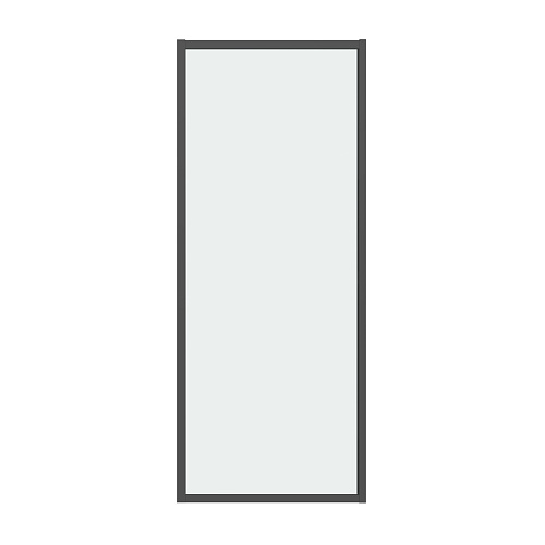 Боковая стенка GROSSMAN Style 200.K33.05.80.21.00 (80x195) черный матовый, стекло прозрачное Боковая стенка GROSSMAN Style 200.K33.05.80.21.00 (80x195) черный матовый, стекло прозрачное