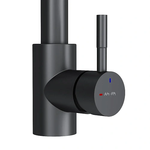 Смеситель для кухни AM.PM X-Joy S F85B07522 с вытягивающимся изливом, черный Смеситель для кухни AM.PM X-Joy S F85B07522 с вытягивающимся изливом, черный