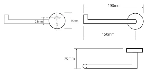Держатель туалетной бумаги Bemeta OMEGA 104212032L Держатель туалетной бумаги Bemeta OMEGA 104212032L