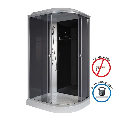 Душевая кабина Niagara Eco E120/80/13L/TN (1200х800х2150) E120/80/13L/TN Душевая кабина Niagara Eco E120/80/13L/TN (1200х800х2150) E120/80/13L/TN