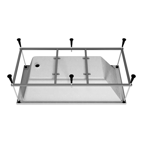 Акриловая ванна Vincea VBT-2G150-FR с каркасом 1500x700x470, пристенная, белая Акриловая ванна Vincea VBT-2G150-FR с каркасом 1500x700x470, пристенная, белая