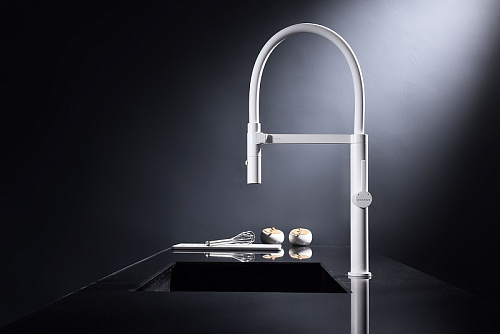 Смеситель для кухни Paulmark LEADER белый матовый Le214101-WH Смеситель для кухни Paulmark LEADER белый матовый Le214101-WH