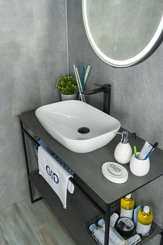 Раковина Gid N9447 51157 накладная белая 51x34x13 Раковина Gid N9447 51157 накладная белая 51x34x13