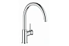 Смеситель для кухни GROHE BauClassic с высоким C-образным изливом, хром (31535001)
