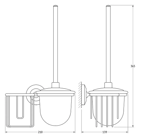 Ершик для унитаза FBS Standard STA 058 Ершик для унитаза FBS Standard STA 058