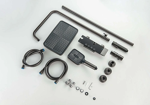 Душевая система Aquatek ПОЛАРИС AQ3040BGM оружейная сталь Душевая система Aquatek ПОЛАРИС AQ3040BGM оружейная сталь