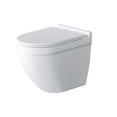 Унитаз подвесной GROSSMAN GR-4483SQ 520x360x410 безободковый смыв торнадо бесшумный с сиденьем Унитаз подвесной GROSSMAN GR-4483SQ 520x360x410 безободковый смыв торнадо бесшумный с сиденьем