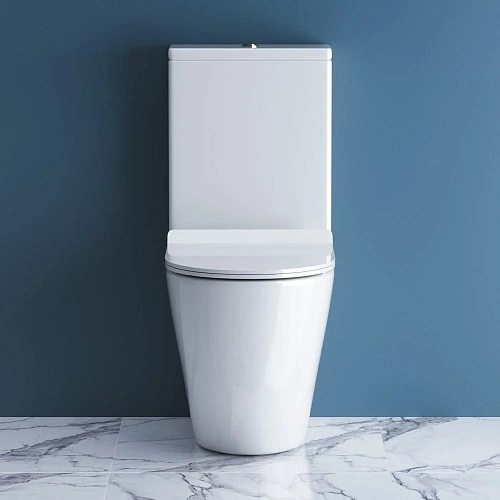 Унитаз напольный BelBagno SFERA-R BB2141CPR/ BB2111SC безободковый с сиденьем Унитаз напольный BelBagno SFERA-R BB2141CPR/ BB2111SC безободковый с сиденьем