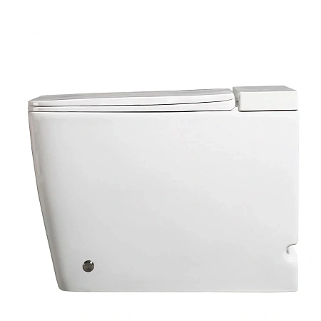 Унитаз приставной ABBER Rechteck AC1212P белый с импульсным смывом с крышкой микролифт Унитаз приставной ABBER Rechteck AC1212P белый с импульсным смывом с крышкой микролифт