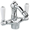 Картинка анонса товара «смеситель для биде nicolazzi p.m. blanc 1434cr78 хром, ручка белая керамика»