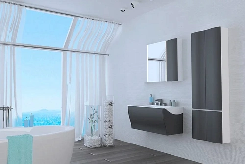 Тумба под раковину Aquaton Ондина 80 графит 1A183401ODG20 Тумба под раковину Aquaton Ондина 80 графит 1A183401ODG20