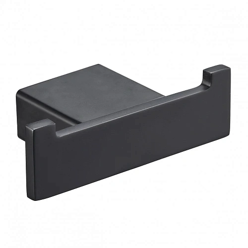 Крючок Milacio Ultra (MCU.950.MB) двойной черный матовый Крючок Milacio Ultra (MCU.950.MB) двойной черный матовый