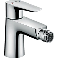 Смеситель для биде Hansgrohe Talis E со сливным клапаном push-open 71721000, хром Смеситель для биде Hansgrohe Talis E со сливным клапаном push-open 71721000, хром