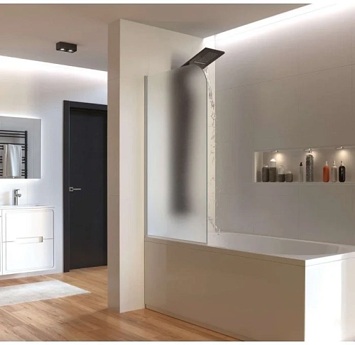 Шторка на ванну Taliente 80x140см, распашная, мат.стекло 6мм, профиль хром, левое исполнение TA-0814 TA-0814MP(L) Шторка на ванну Taliente 80x140см, распашная, мат.стекло 6мм, профиль хром, левое исполнение TA-0814 TA-0814MP(L)