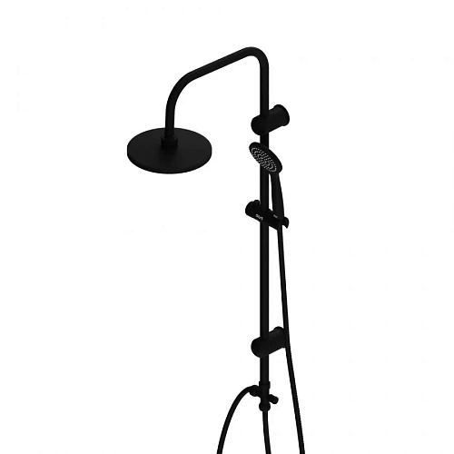 Душевая система Dorff Comfort D0708000BL с тропическим душем, черный Душевая система Dorff Comfort D0708000BL с тропическим душем, черный