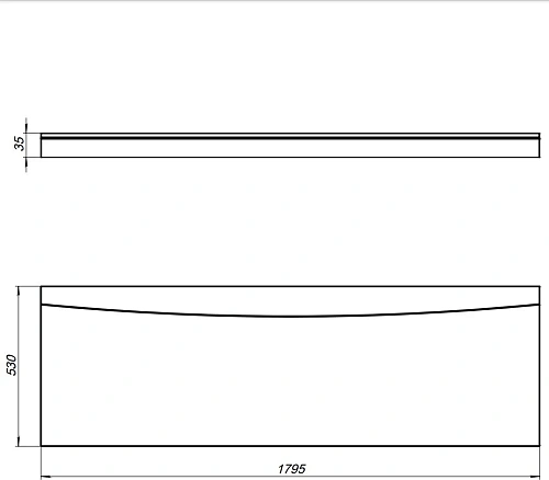 Экран для ванны фронтальный Aquanet Nio 180 00362739 Экран для ванны фронтальный Aquanet Nio 180 00362739
