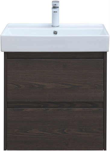 Тумба под раковину Aquanet Nova Lite 60 дуб черный (2 ящика) 00287894 Тумба под раковину Aquanet Nova Lite 60 дуб черный (2 ящика) 00287894