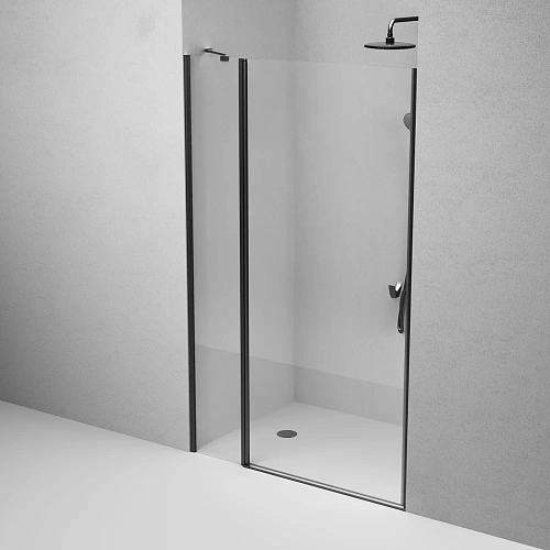 Душевая дверь AM.PM Sunny W87G-120-1P-BT распашная 120x190 профиль черный, стекло прозрачное Душевая дверь AM.PM Sunny W87G-120-1P-BT распашная 120x190 профиль черный, стекло прозрачное