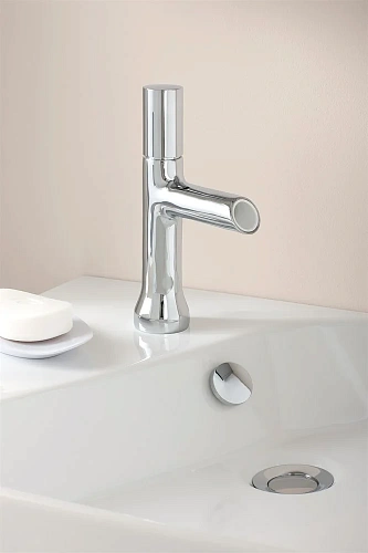 Смеситель для раковины Jacob Delafon Toobi E8959-CP с донным клапаном Смеситель для раковины Jacob Delafon Toobi E8959-CP с донным клапаном