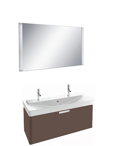 Комплект мебели 120 см Jacob Delafon Reve , светло-коричневый, с 1 ящиком, с 2 отверстиями под смеси EB1133-G80+EB577-NF+E4824-00 Комплект мебели 120 см Jacob Delafon Reve , светло-коричневый, с 1 ящиком, с 2 отверстиями под смеси EB1133-G80+EB577-NF+E4824-00