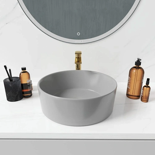 Раковина GROSSMAN Color GR-3013GM (400x400x150) темно-серая матовая Раковина GROSSMAN Color GR-3013GM (400x400x150) темно-серая матовая