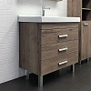 Тумба с раковиной Comforty Никосия-80Н 00-00007621 дуб темный раковина Fest 80