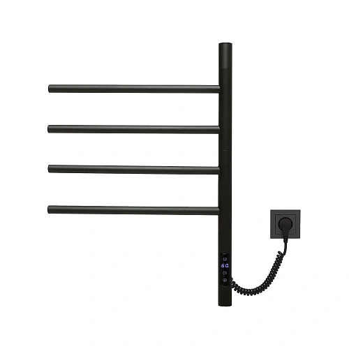 Полотенцесушитель электрический Vincea VTD-1S1CBE 43x60, черный, таймер Полотенцесушитель электрический Vincea VTD-1S1CBE 43x60, черный, таймер