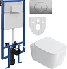 Комплект Унитаз подвесной STWORKI Монтре SETK3204-2616 безободковый, с микролифтом + Система инсталл 561453 Комплект Унитаз подвесной STWORKI Монтре SETK3204-2616 безободковый, с микролифтом + Система инсталл 561453