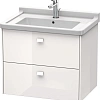 Тумба под раковину Duravit Brioso BR414102222 подвесная 67 см белый глянцевый Тумба под раковину Duravit Brioso BR414102222 подвесная 67 см белый глянцевый