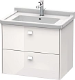 Тумба под раковину Duravit Brioso BR414102222 подвесная 67 см белый глянцевый Тумба под раковину Duravit Brioso BR414102222 подвесная 67 см белый глянцевый