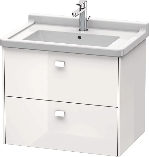 Тумба под раковину Duravit Brioso BR414102222 подвесная 67 см белый глянцевый Тумба под раковину Duravit Brioso BR414102222 подвесная 67 см белый глянцевый
