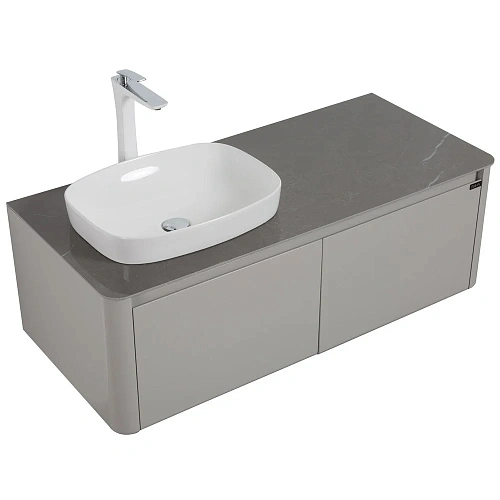 Тумба с раковиной Black&White U915.1200L Blum металлический ящик, керамогранит / раковина (1200x545x 9151200L Тумба с раковиной Black&White U915.1200L Blum металлический ящик, керамогранит / раковина (1200x545x 9151200L