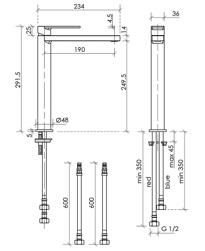 Смеситель для раковины Sancos Studio SC9016CH хром Смеситель для раковины Sancos Studio SC9016CH хром